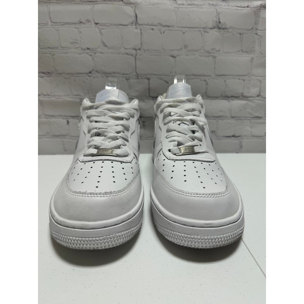 Nike Air Force 1 Low Triple White Classic AF1- Fast Shipping - Picture 4 of 14